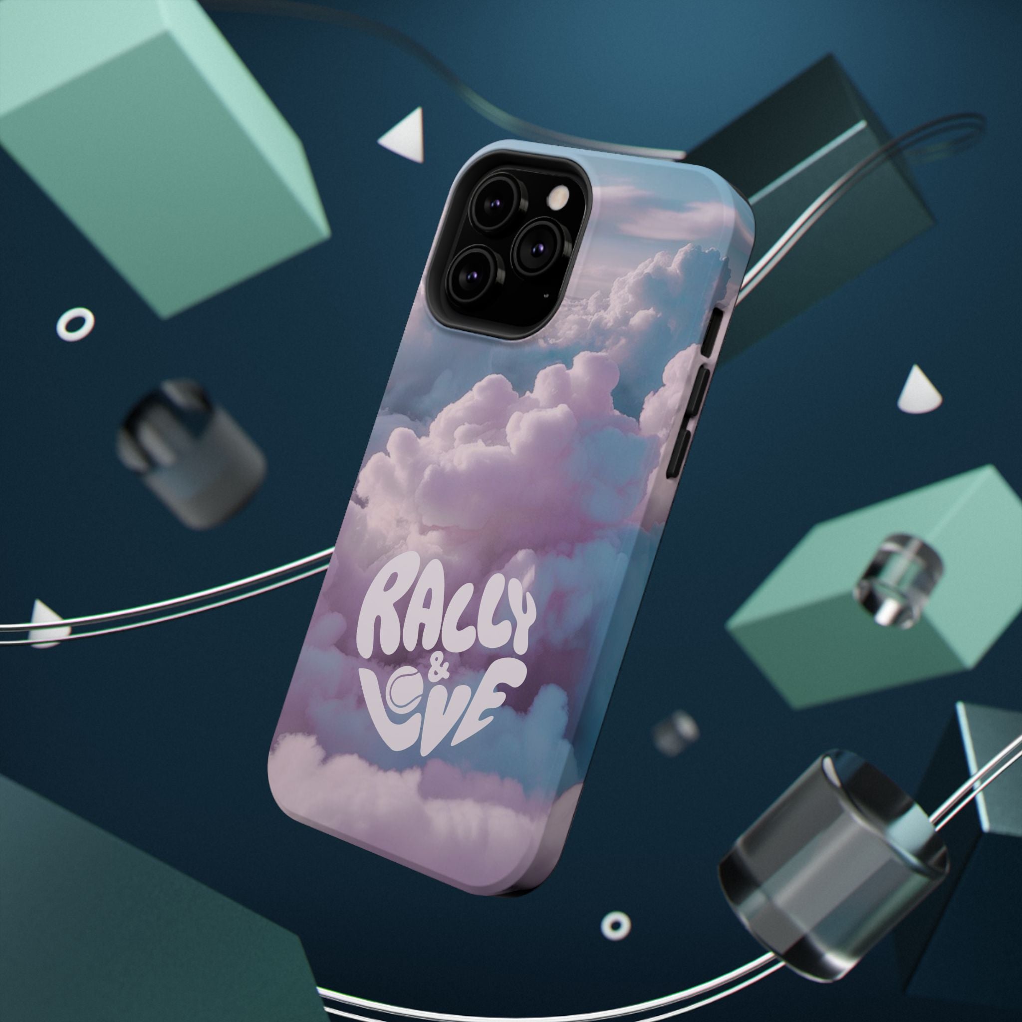 Impact-Resistant Phone Case — "Rally & Love" Clouds/Love in the Air