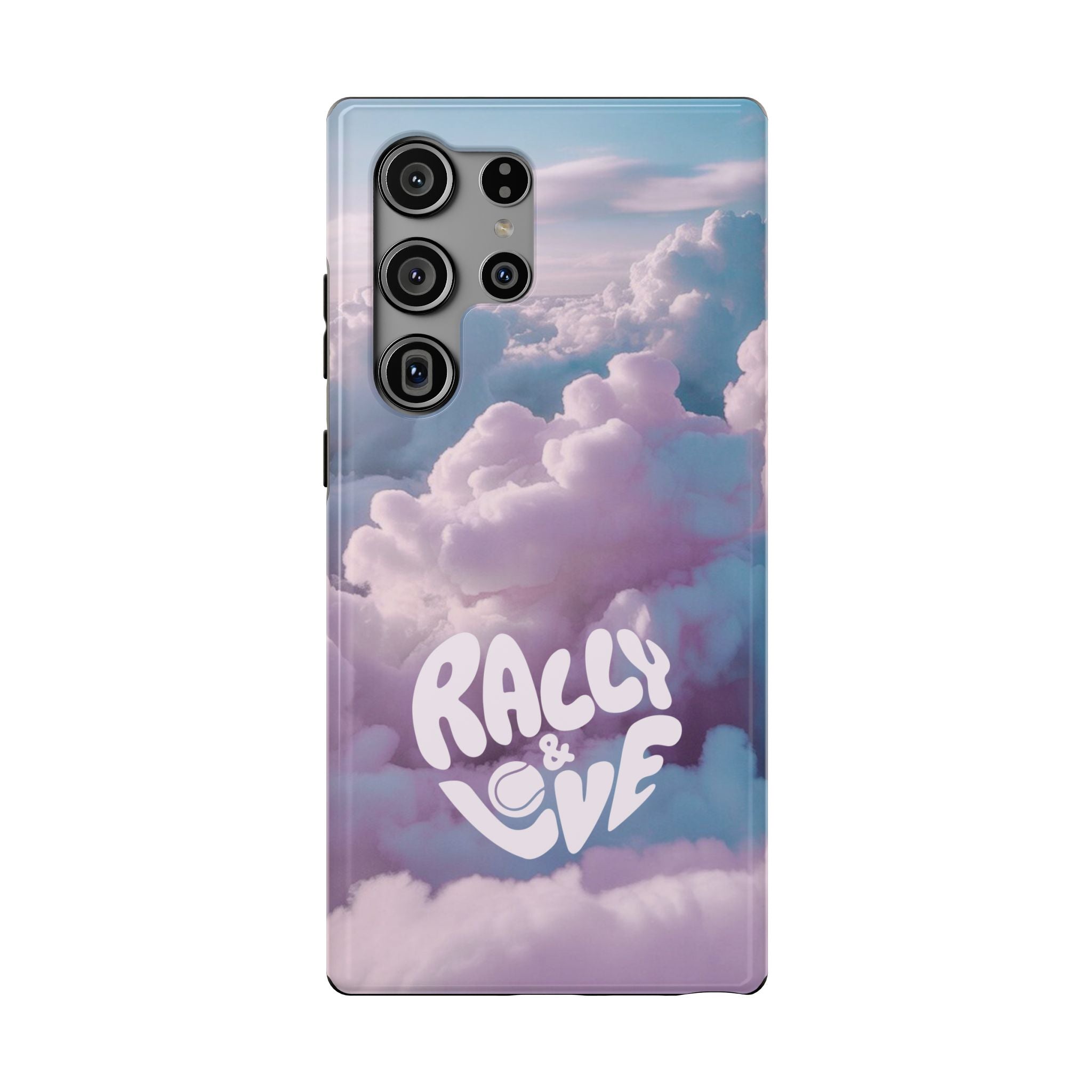 Impact-Resistant Phone Case — "Rally & Love" Clouds/Love in the Air