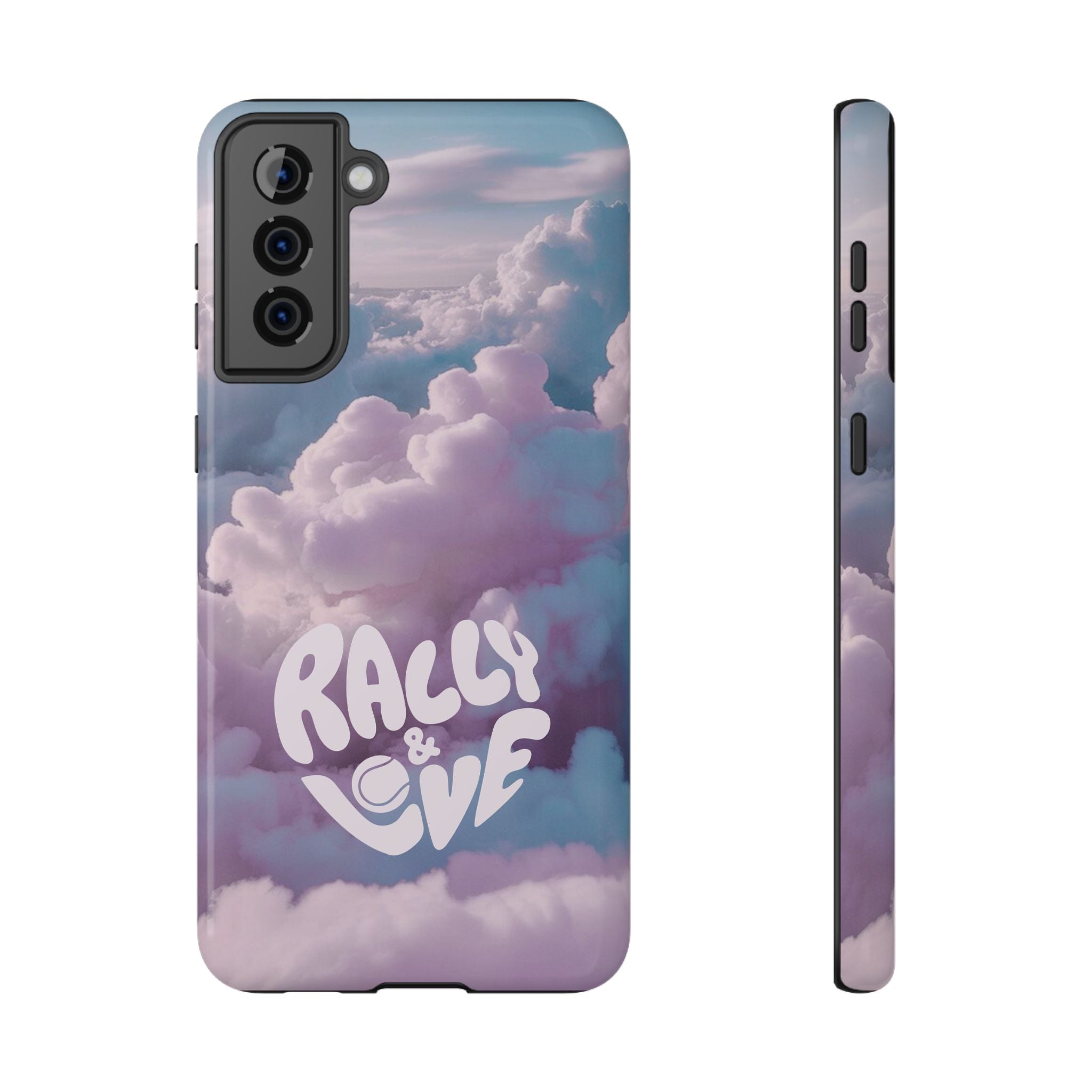 Impact-Resistant Phone Case — "Rally & Love" Clouds/Love in the Air