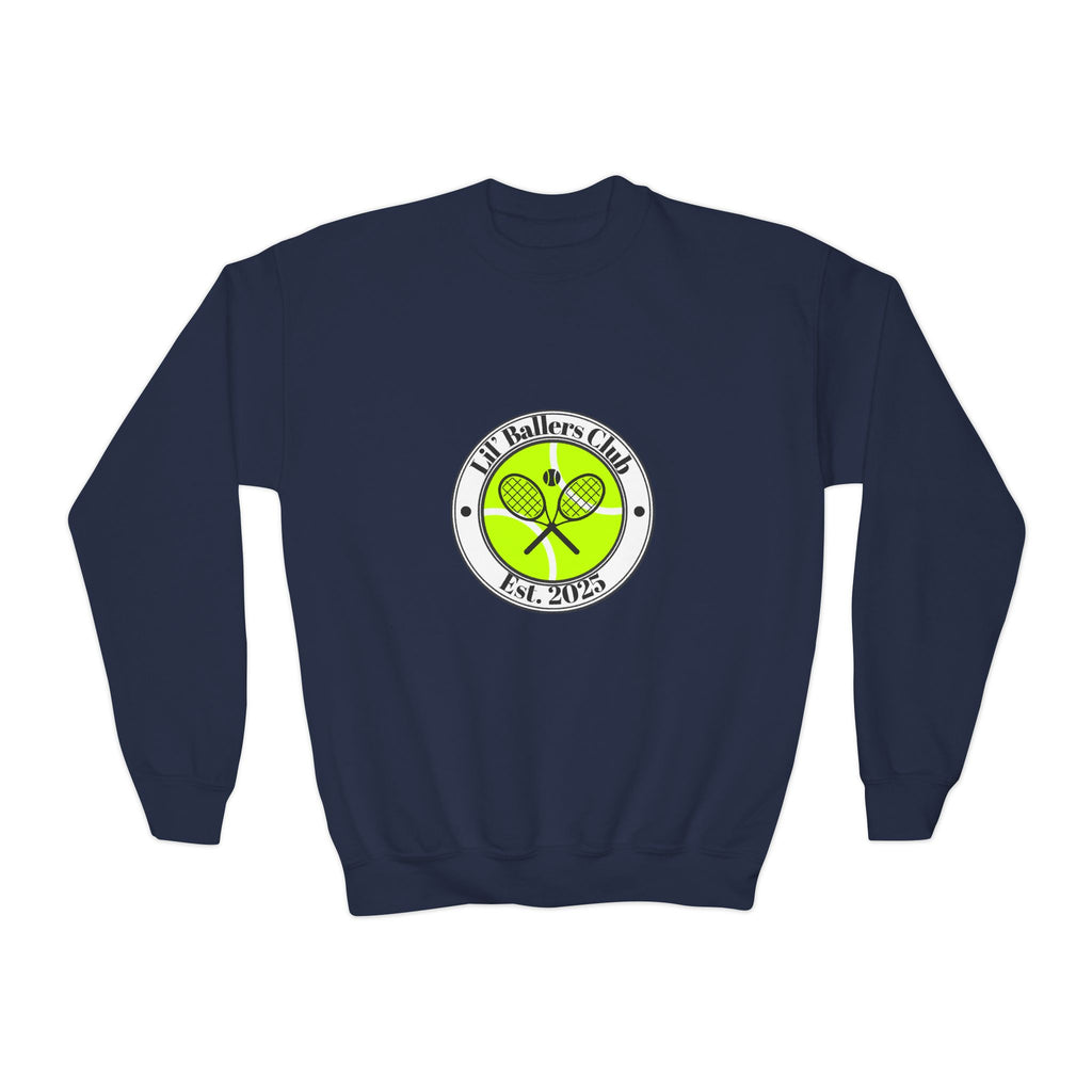 Boy's Juniors Crewneck Sweatshirt - "Lil' Baller's Club" Tennis Crewneck
