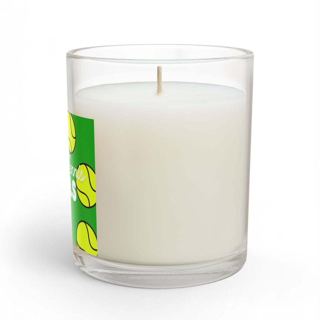 Glass Candle 11oz— "Fresh Tennis Balls" Tennis Ball Scented Candle