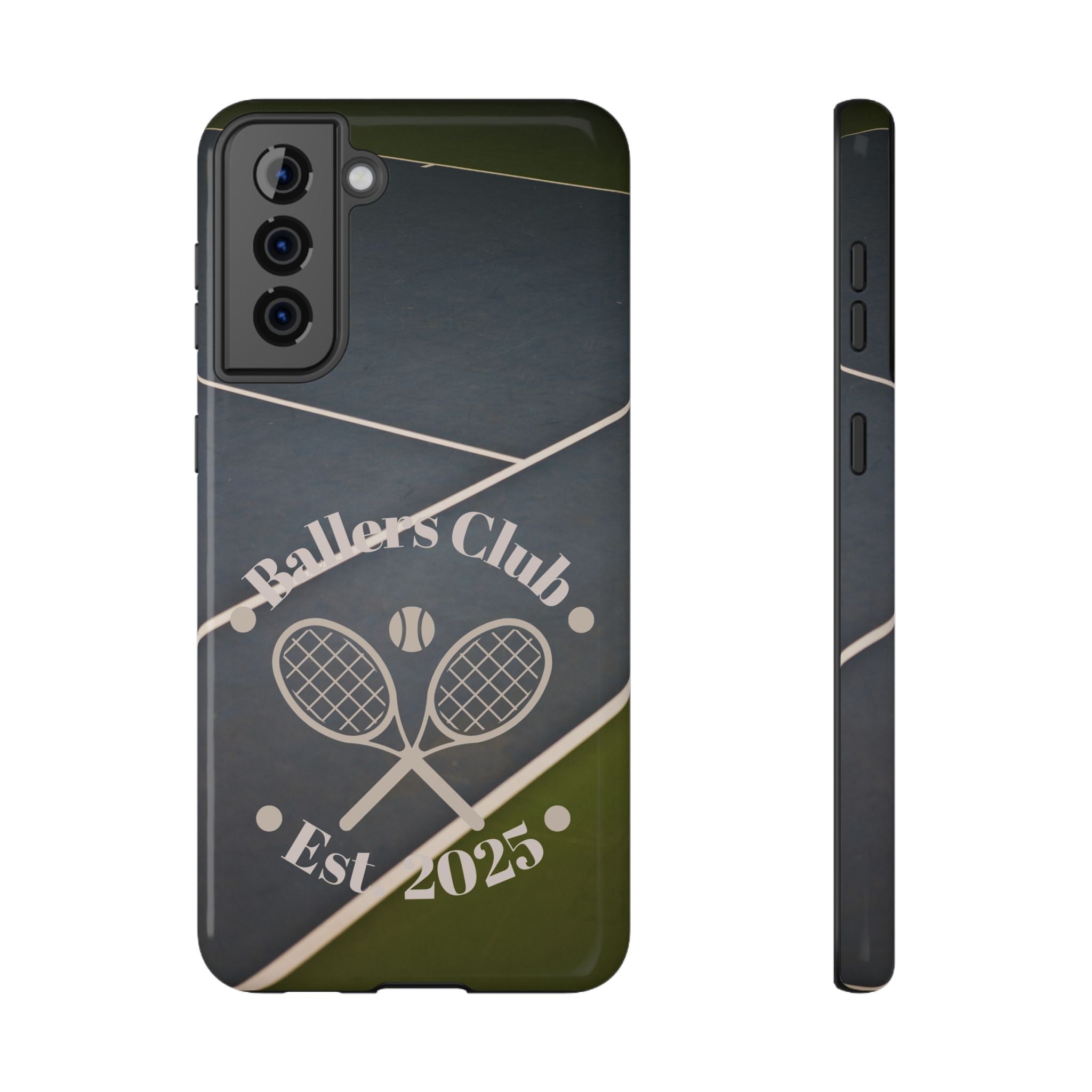 Tennis Impact-Resistant Phone Case — 'Ballers Club Est. 2025' Protective Cover