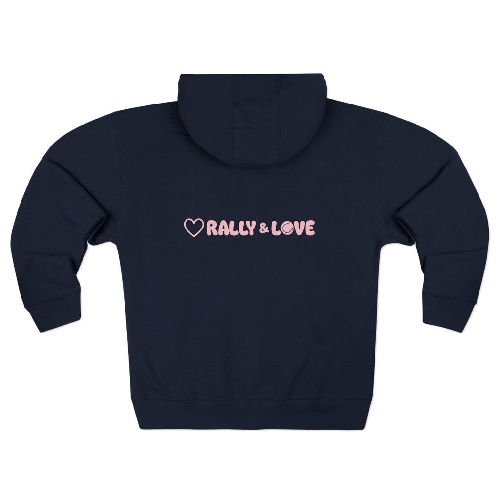 Women's Zip Hoodie — 'Rally & Love" primary logo Zip Hoodie sweatshirt