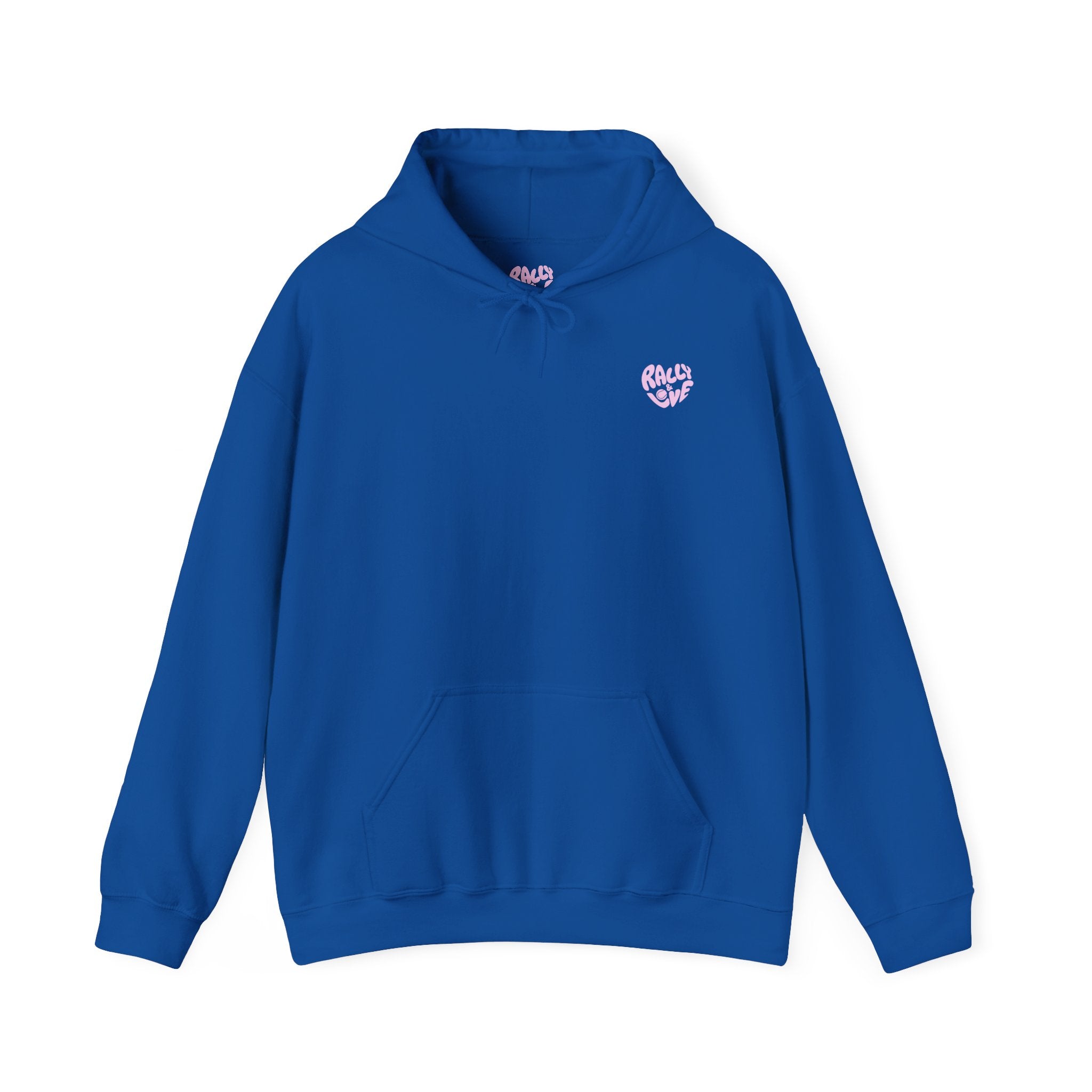 Women's Hoodie Sweatshirt — Ombre 'TENNIS' Repeating Back Print