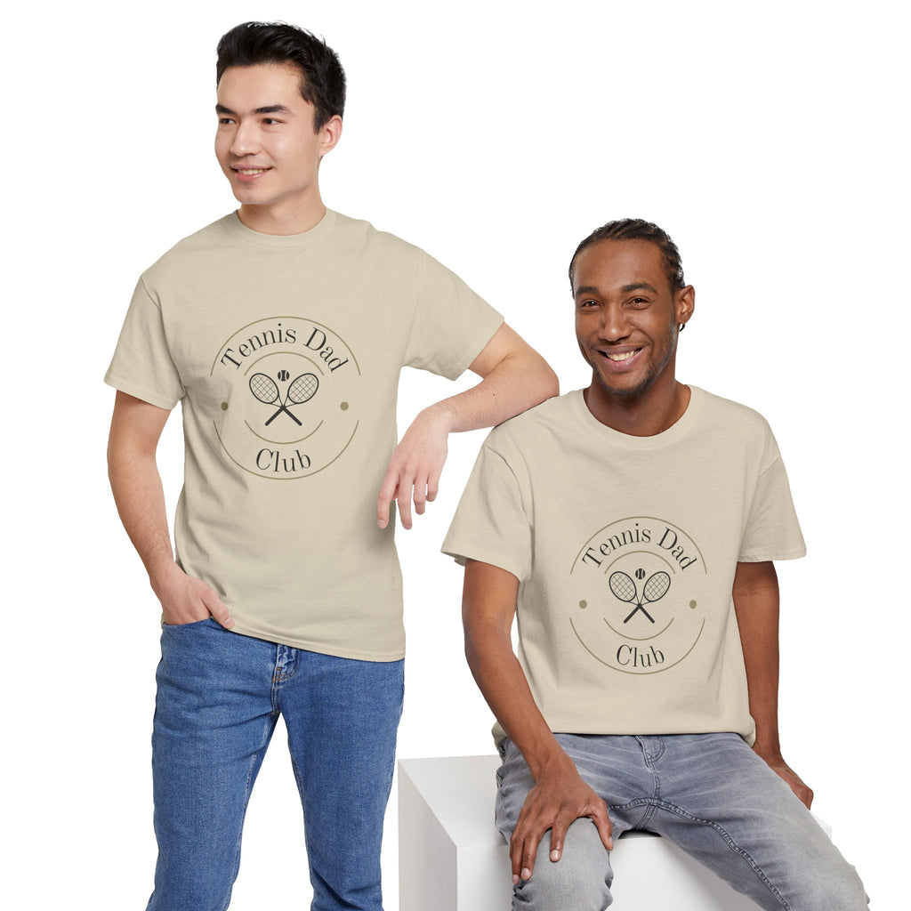 Men's T‑Shirt — 'Tennis Dad Club' Vintage Tennis Racket Graphic Tee