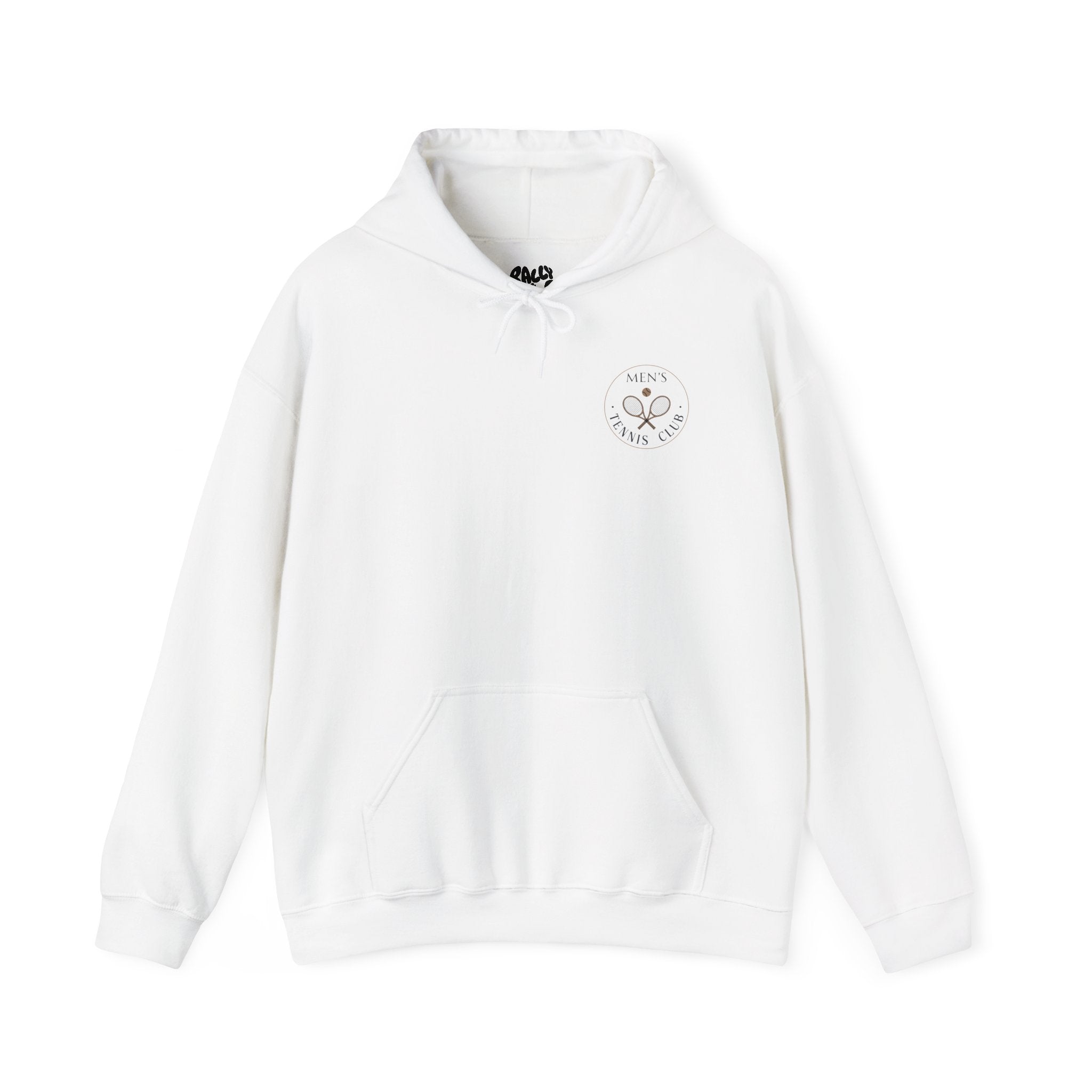 Men's Hoodie Sweatshirt — 'Men's Tennis Club' Minimal Tennis Graphic Pullover