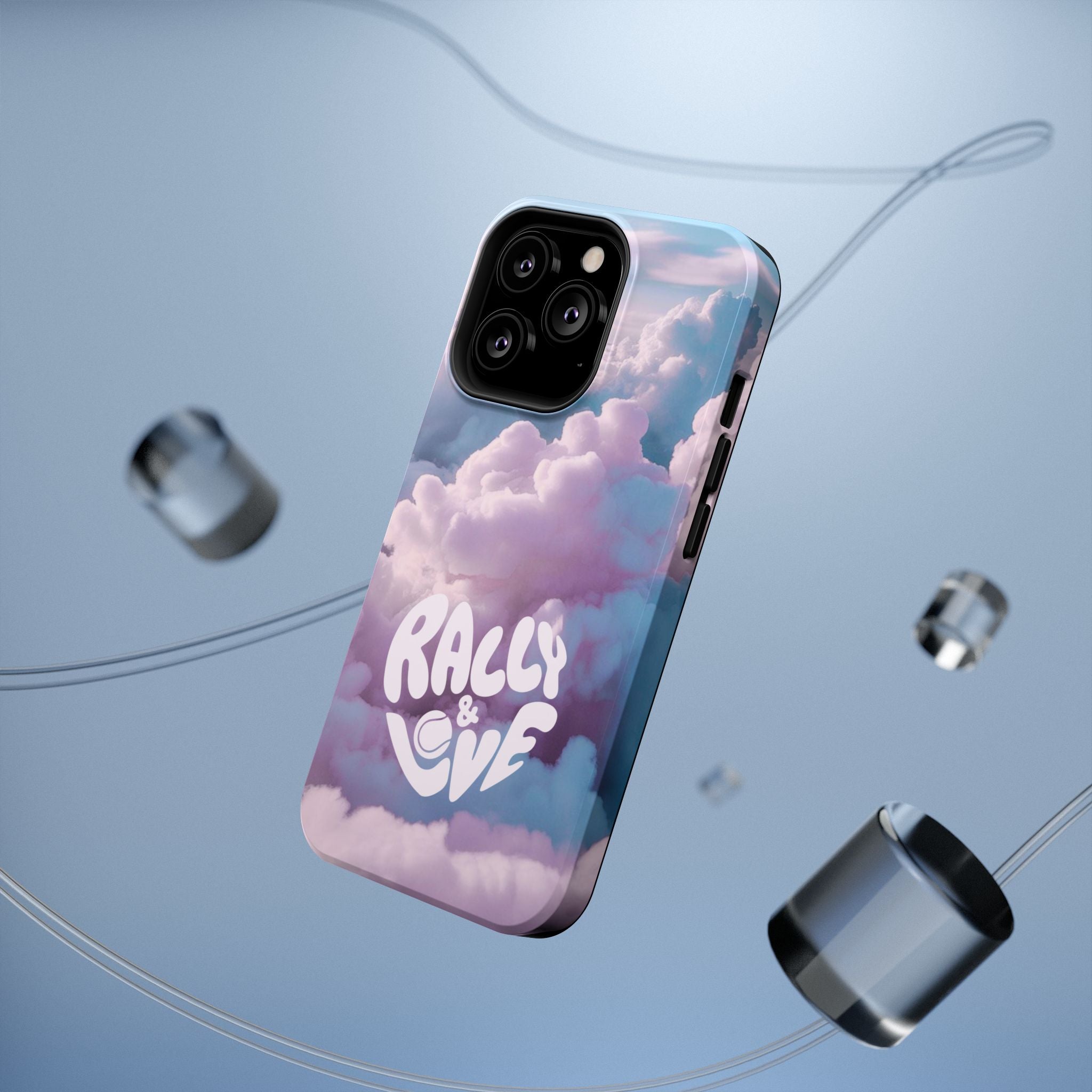 Impact-Resistant Phone Case — "Rally & Love" Clouds/Love in the Air