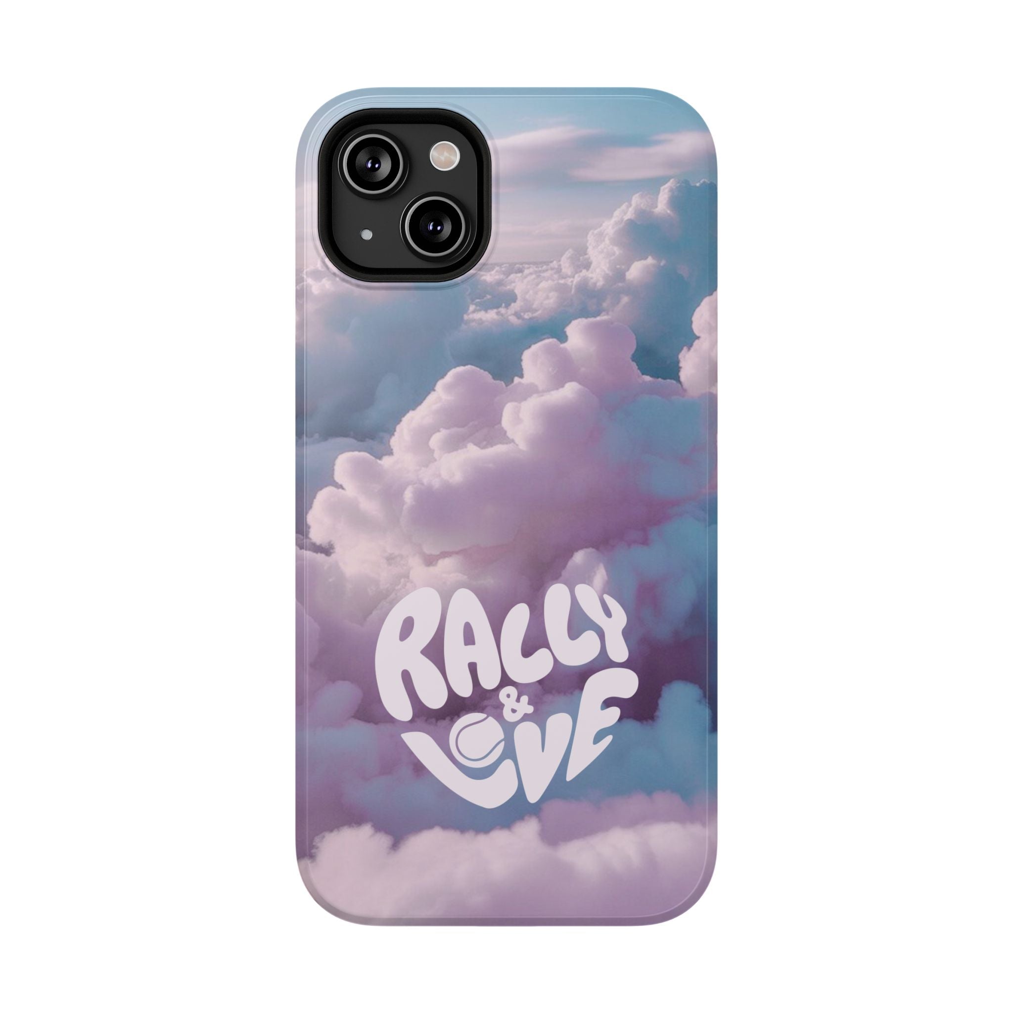 Impact-Resistant Phone Case — "Rally & Love" Clouds/Love in the Air