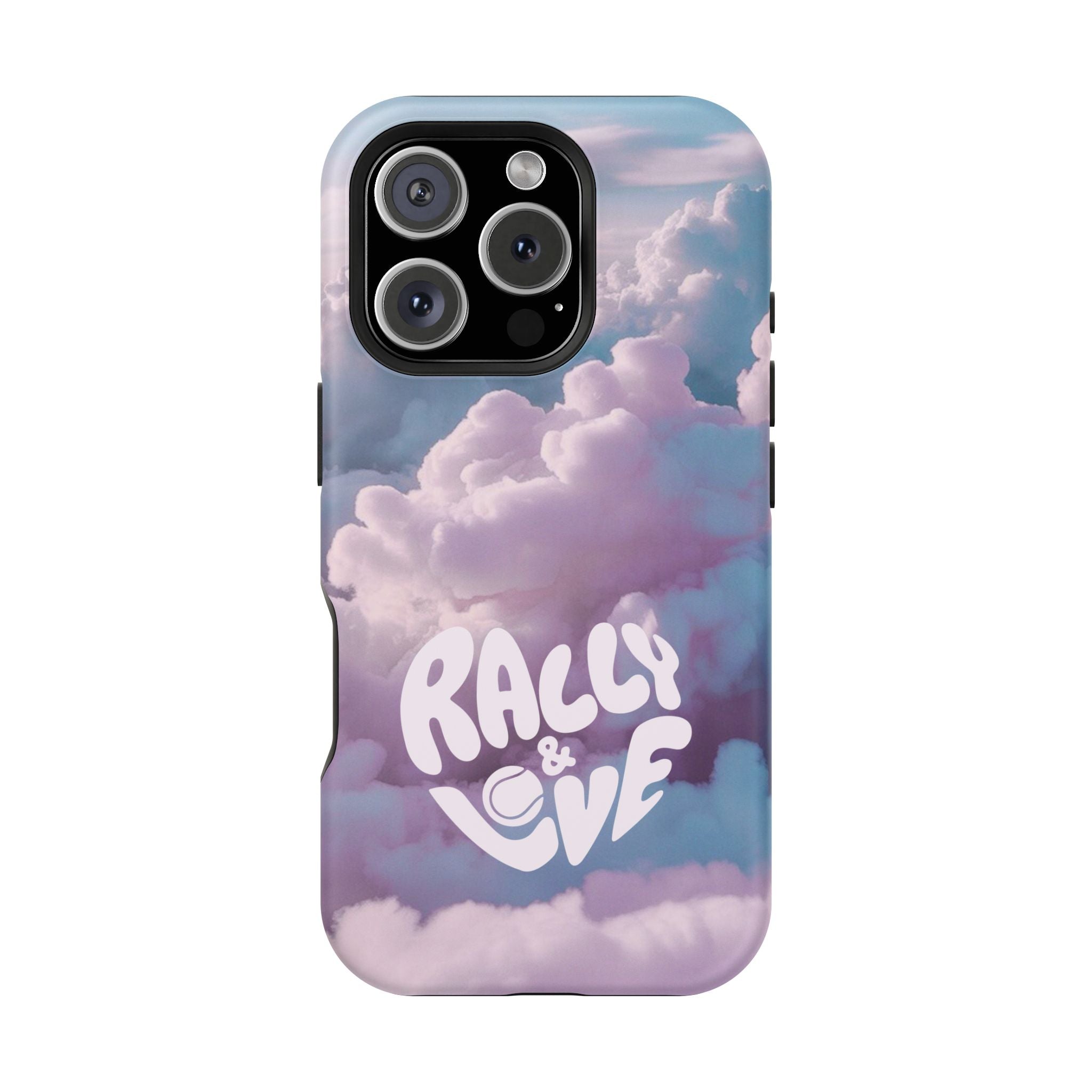 Impact-Resistant Phone Case — "Rally & Love" Clouds/Love in the Air
