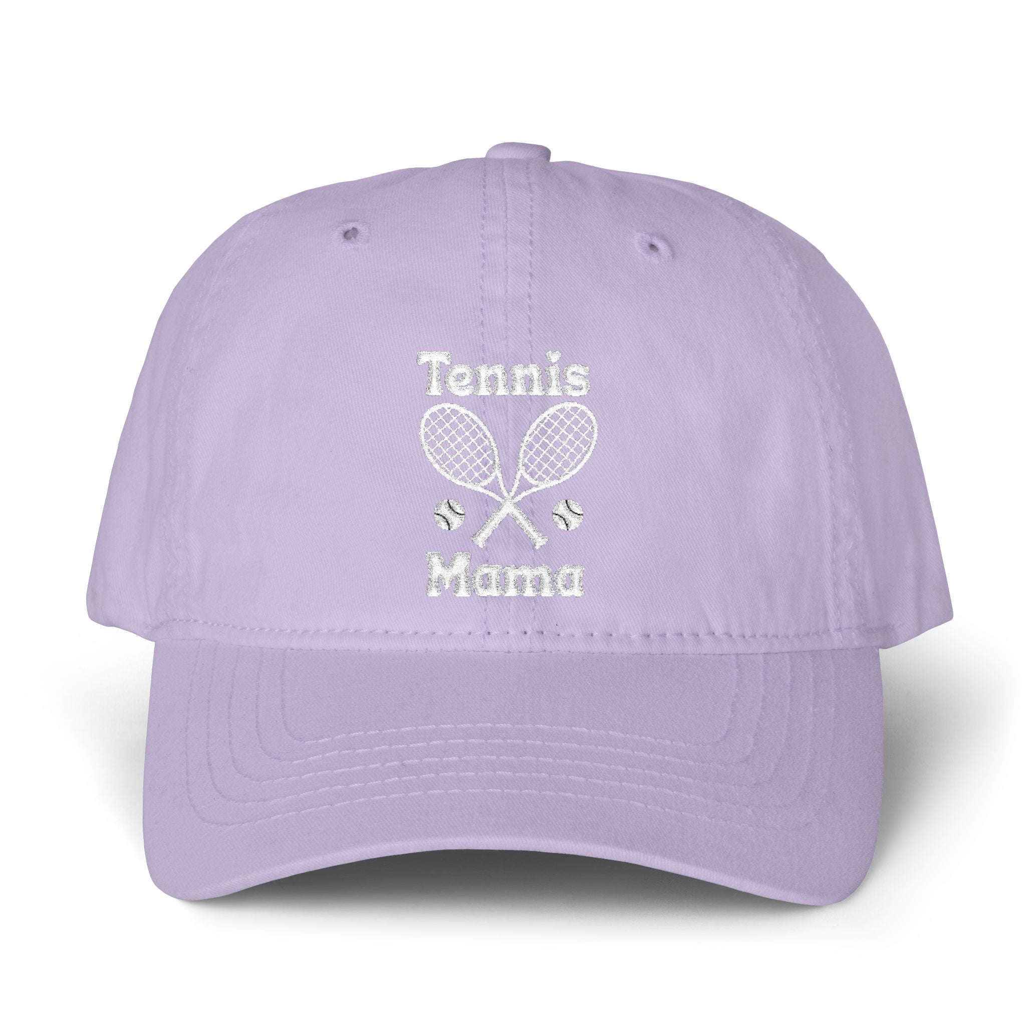 Women's Pigment-Dyed baseball Cap with Fashion Undervisor - White, Embroidered