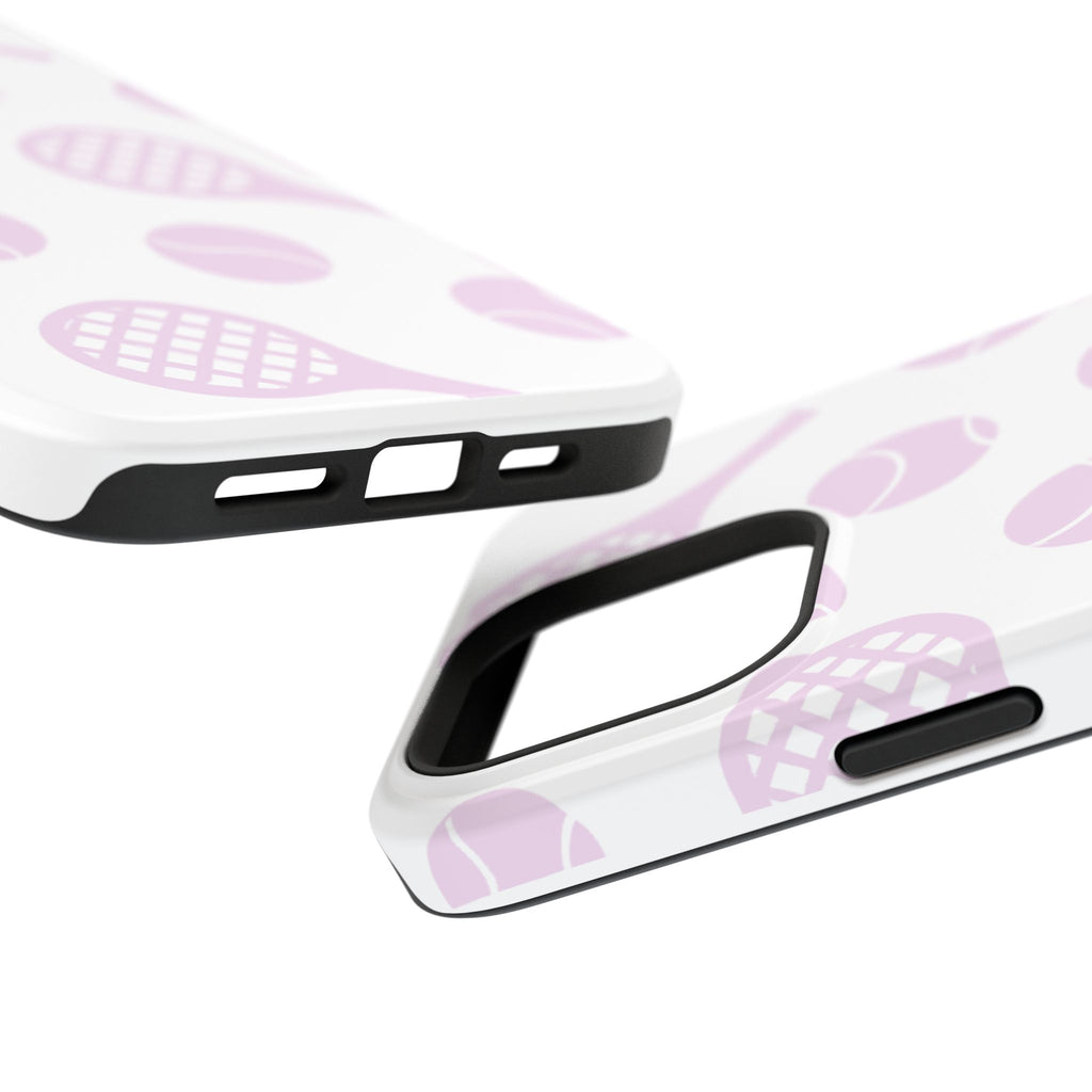 Tennis Impact-Resistant Phone Case — Pink Rackets & Balls