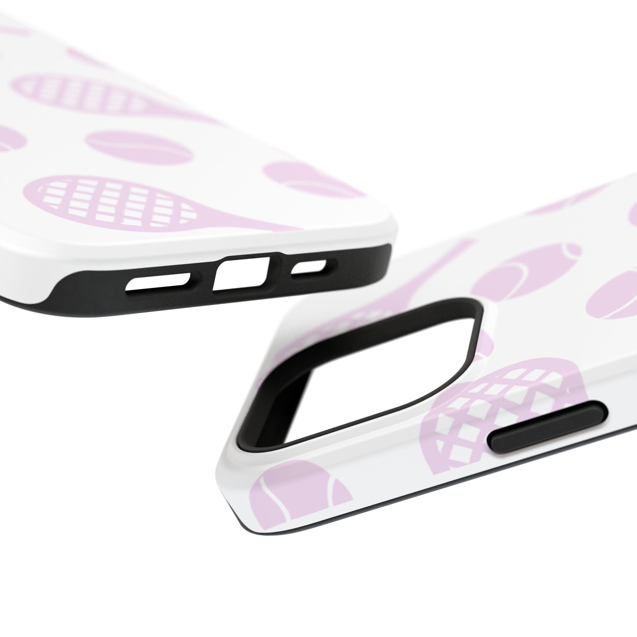 Tennis Impact-Resistant Phone Case — Pink Rackets & Balls