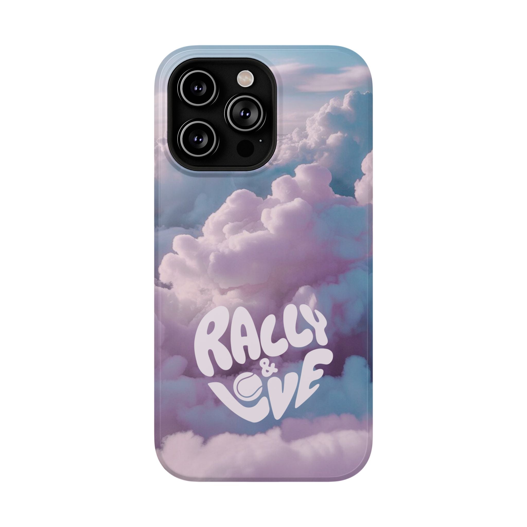 Impact-Resistant Phone Case — "Rally & Love" Clouds/Love in the Air