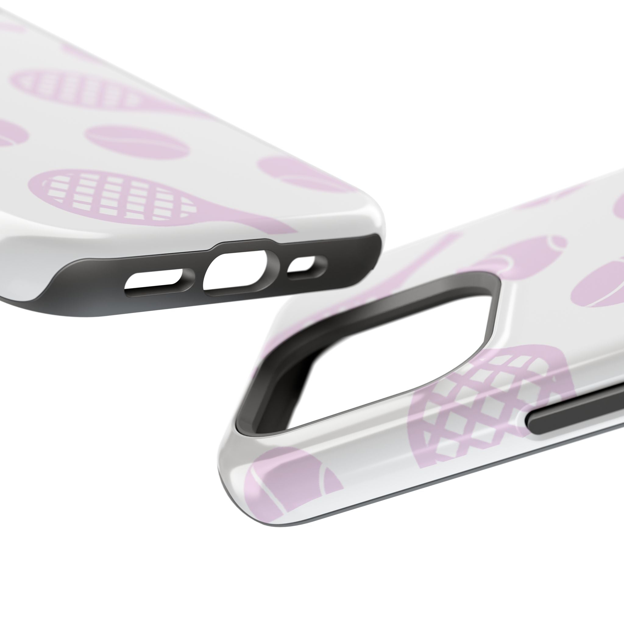 Tennis Impact-Resistant Phone Case — Pink Rackets & Balls