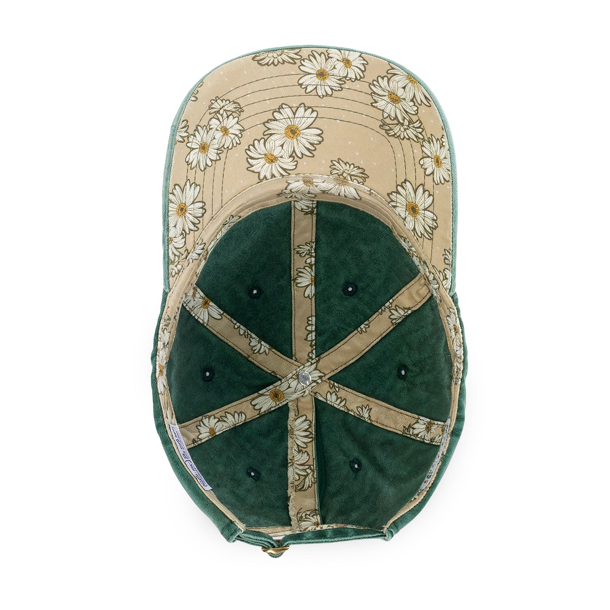 Women's Pigment-Dyed baseball Cap with Fashion Undervisor - White, Embroidered