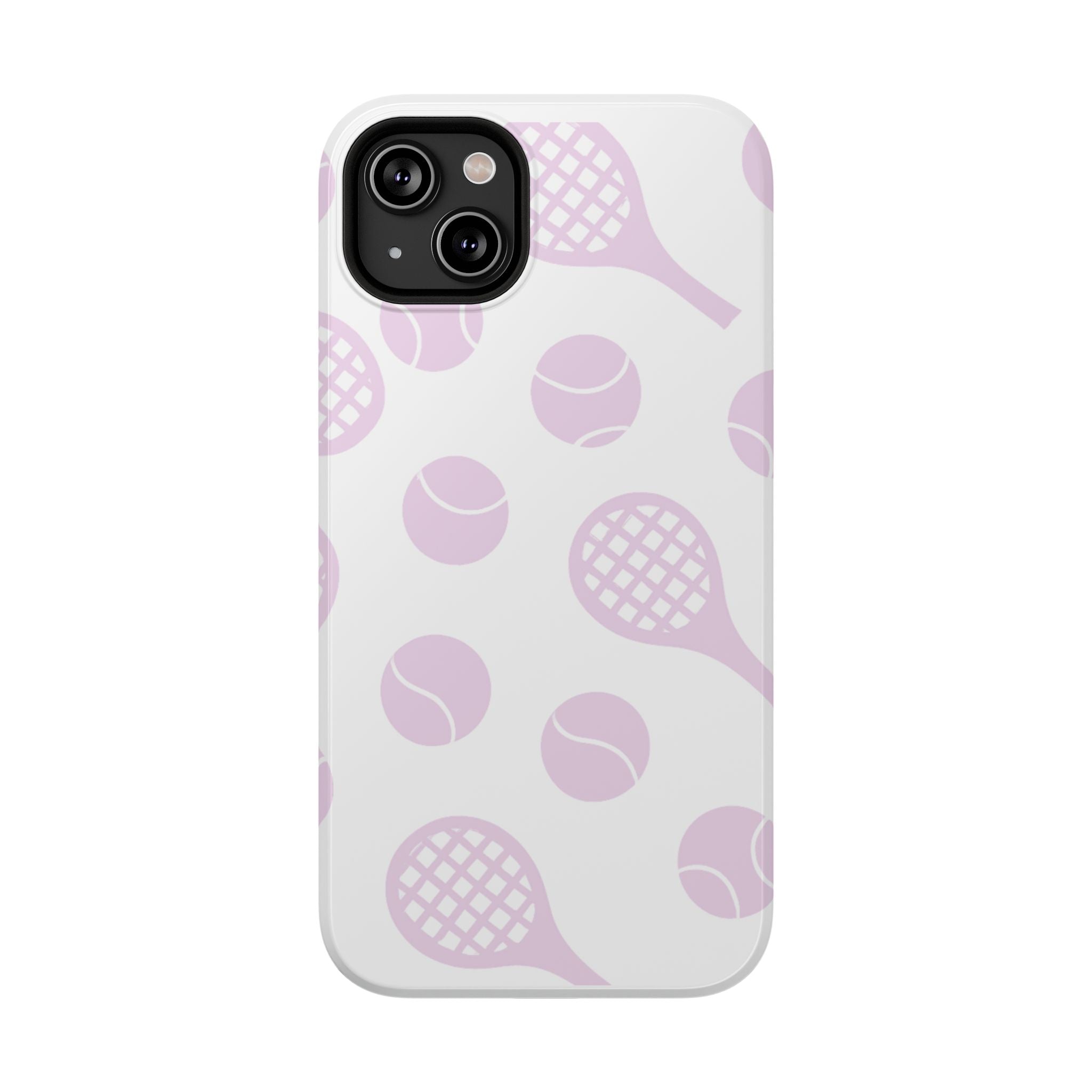 Tennis Impact-Resistant Phone Case — Pink Rackets & Balls