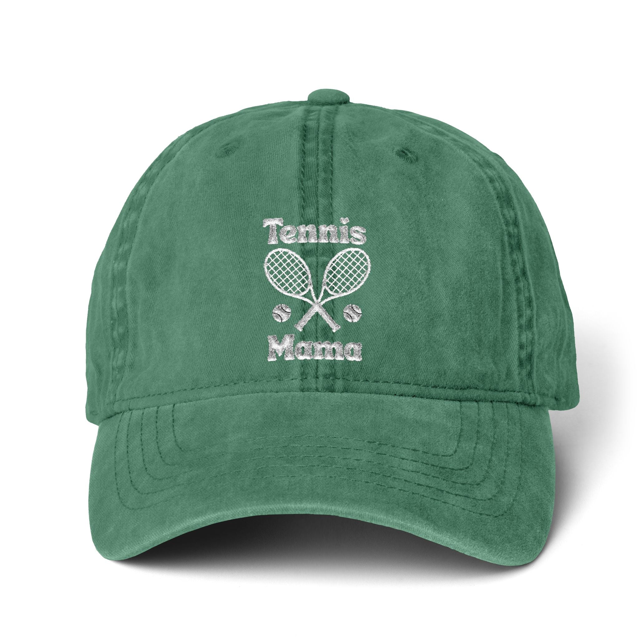 Women's Pigment-Dyed baseball Cap with Fashion Undervisor - White, Embroidered