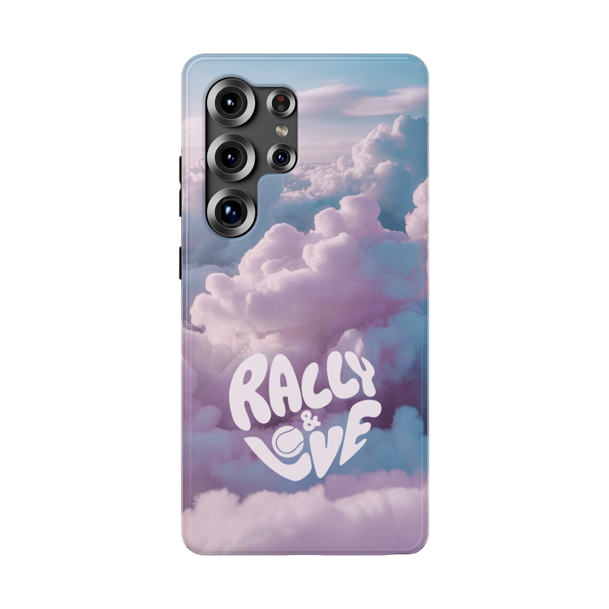 Impact-Resistant Phone Case — "Rally & Love" Clouds/Love in the Air