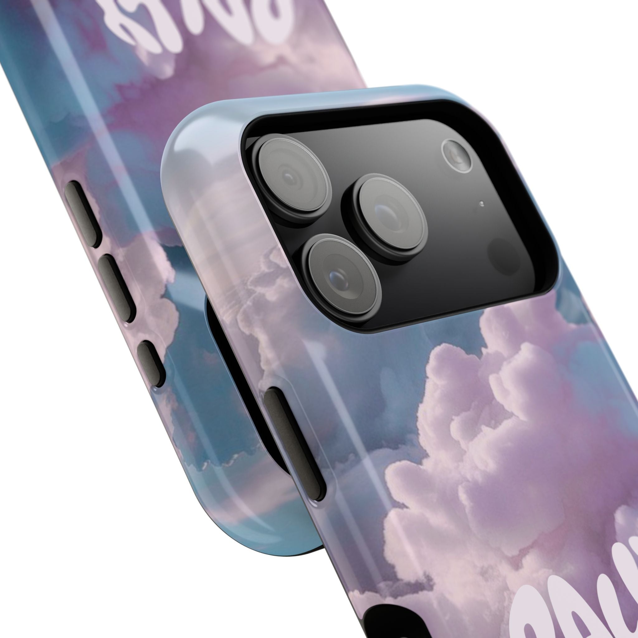 Impact-Resistant Phone Case — "Rally & Love" Clouds/Love in the Air