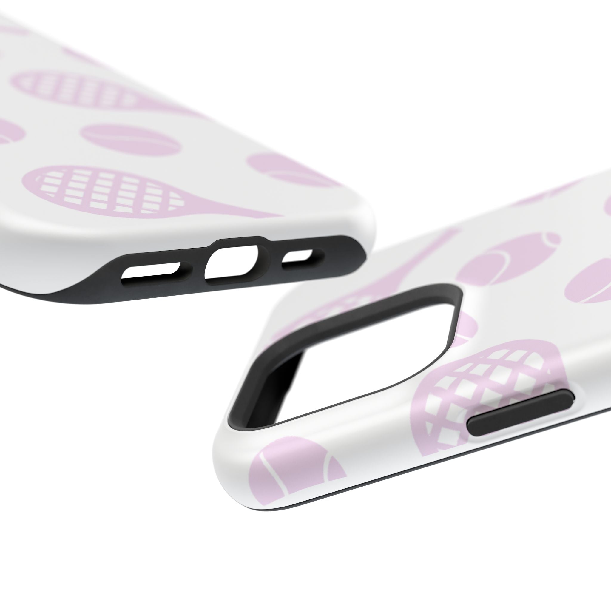 Tennis Impact-Resistant Phone Case — Pink Rackets & Balls