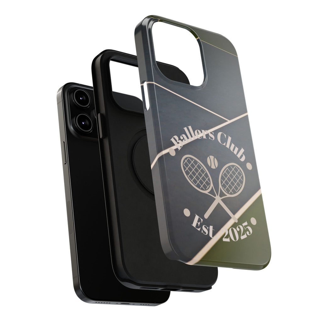 Tennis Impact-Resistant Phone Case — 'Ballers Club Est. 2025' Protective Cover