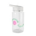 Juniors Water Bottle, 16.9oz — 'Tennis love' Pink Tennis Ball Design