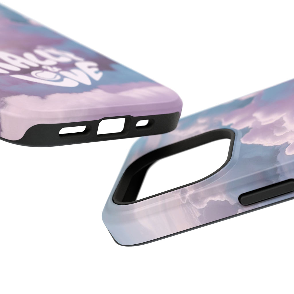 Impact-Resistant Phone Case — "Rally & Love" Clouds/Love in the Air