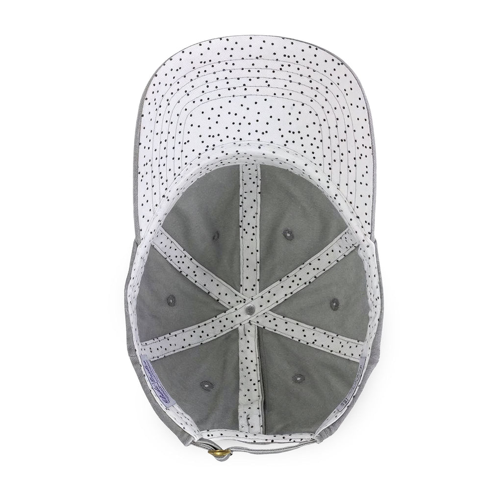 Women's Pigment-Dyed baseball Cap with Fashion Undervisor - White, Embroidered
