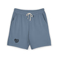 Men's Fleece Sweatshorts — 'Rally & Love' Logo Casual Lounge Shorts (black)