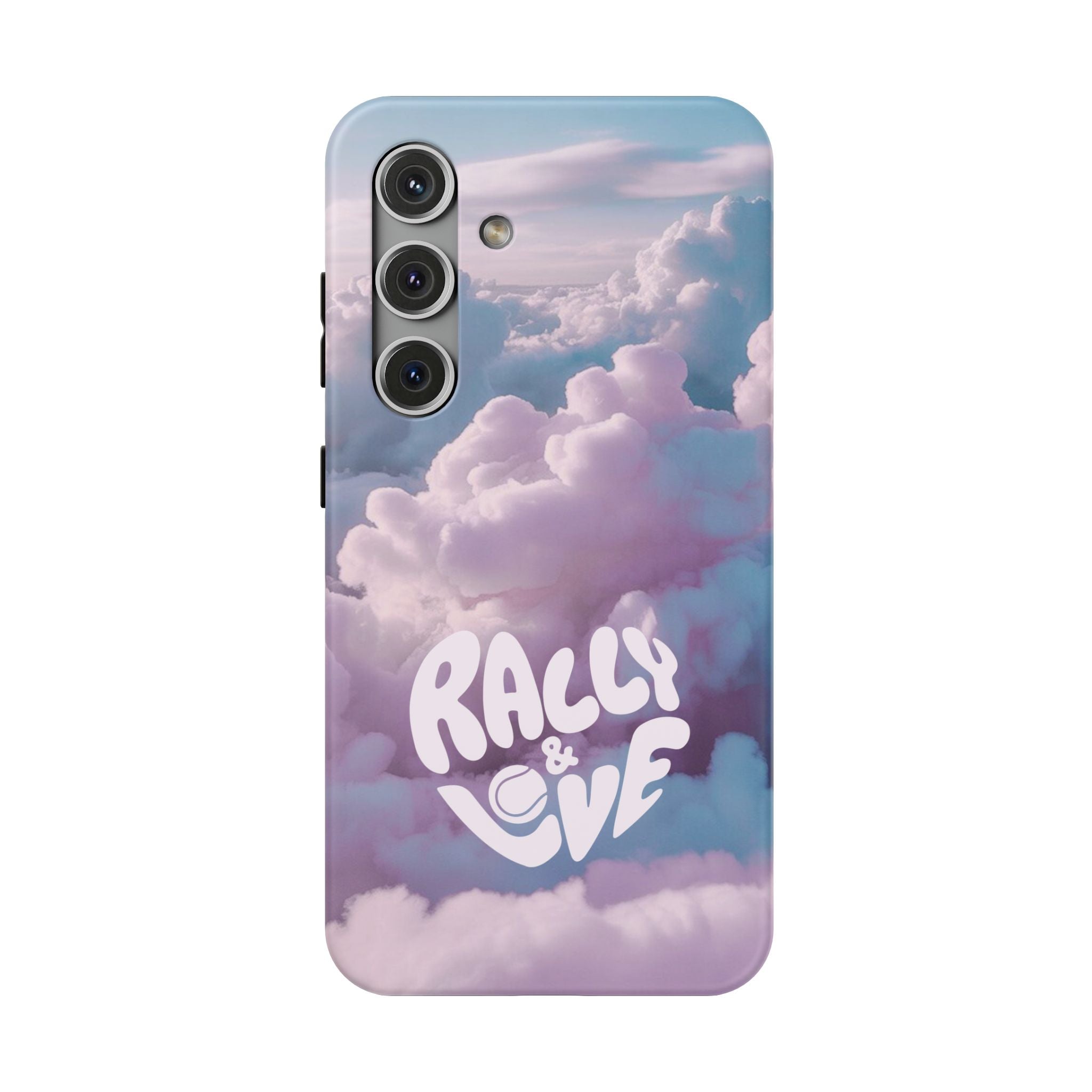 Impact-Resistant Phone Case — "Rally & Love" Clouds/Love in the Air