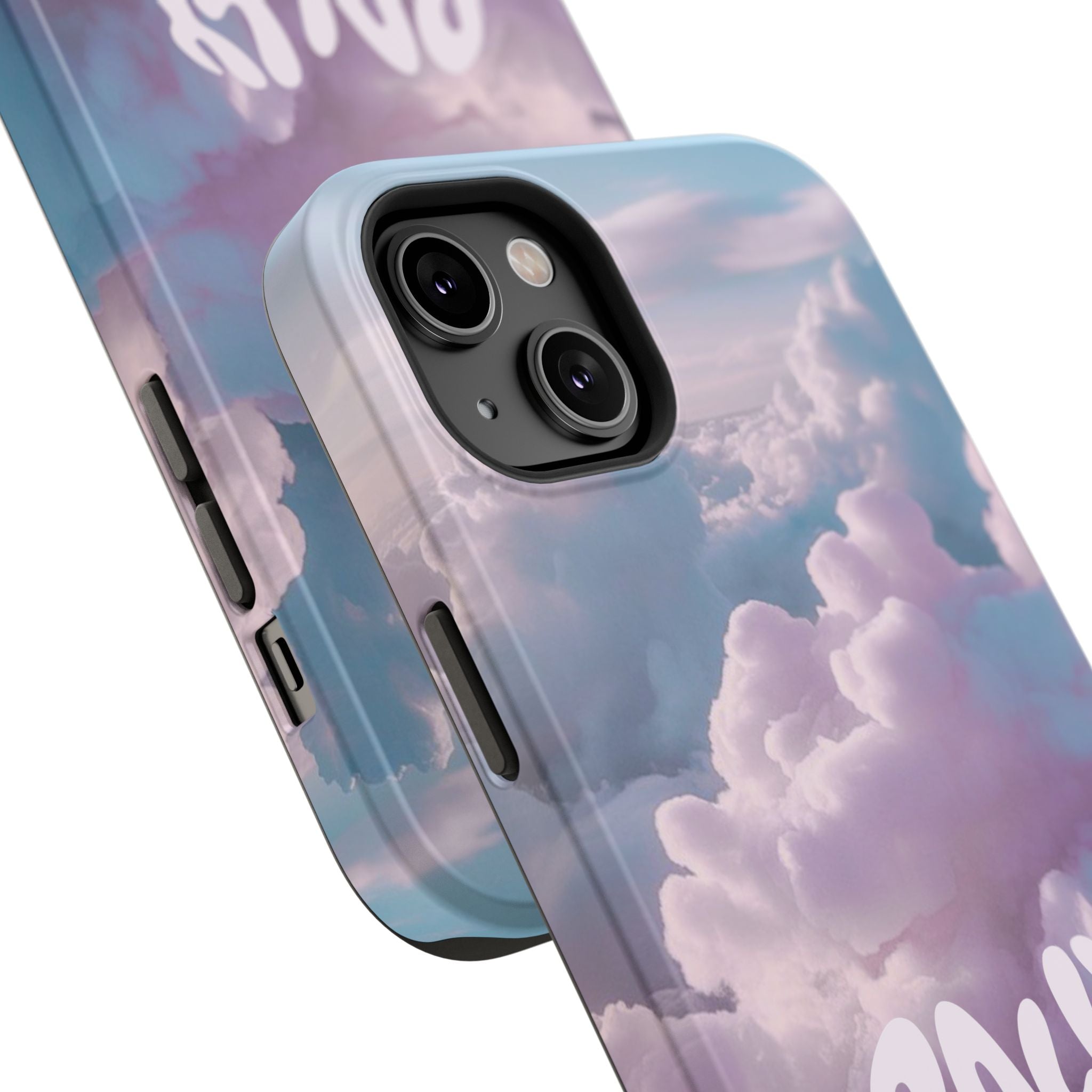 Impact-Resistant Phone Case — "Rally & Love" Clouds/Love in the Air