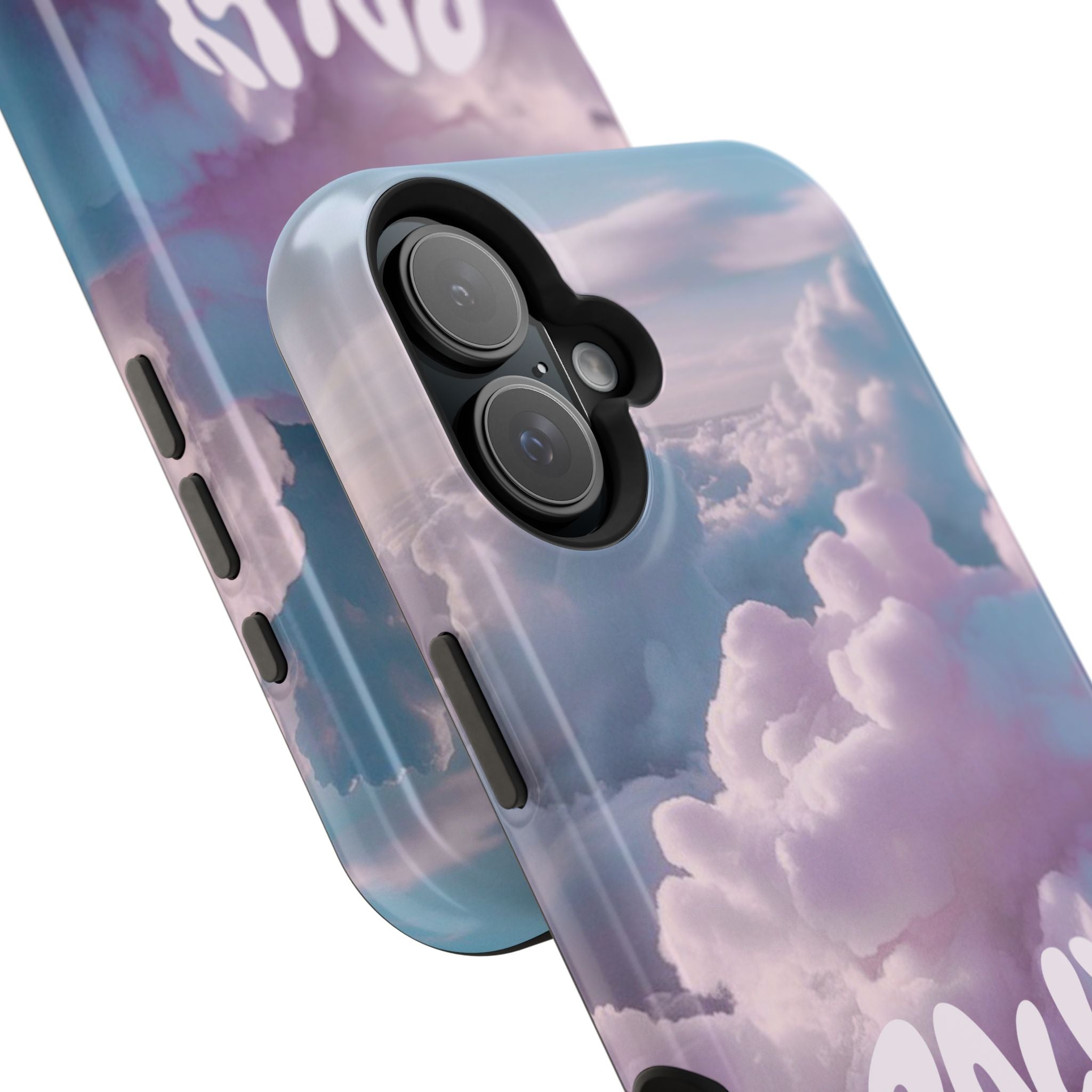 Impact-Resistant Phone Case — "Rally & Love" Clouds/Love in the Air