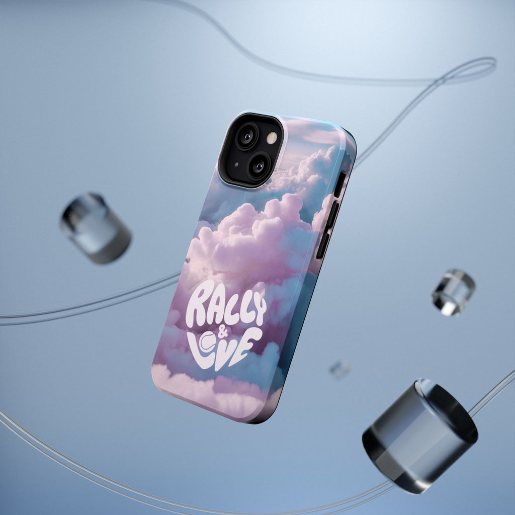 Impact-Resistant Phone Case — "Rally & Love" Clouds/Love in the Air