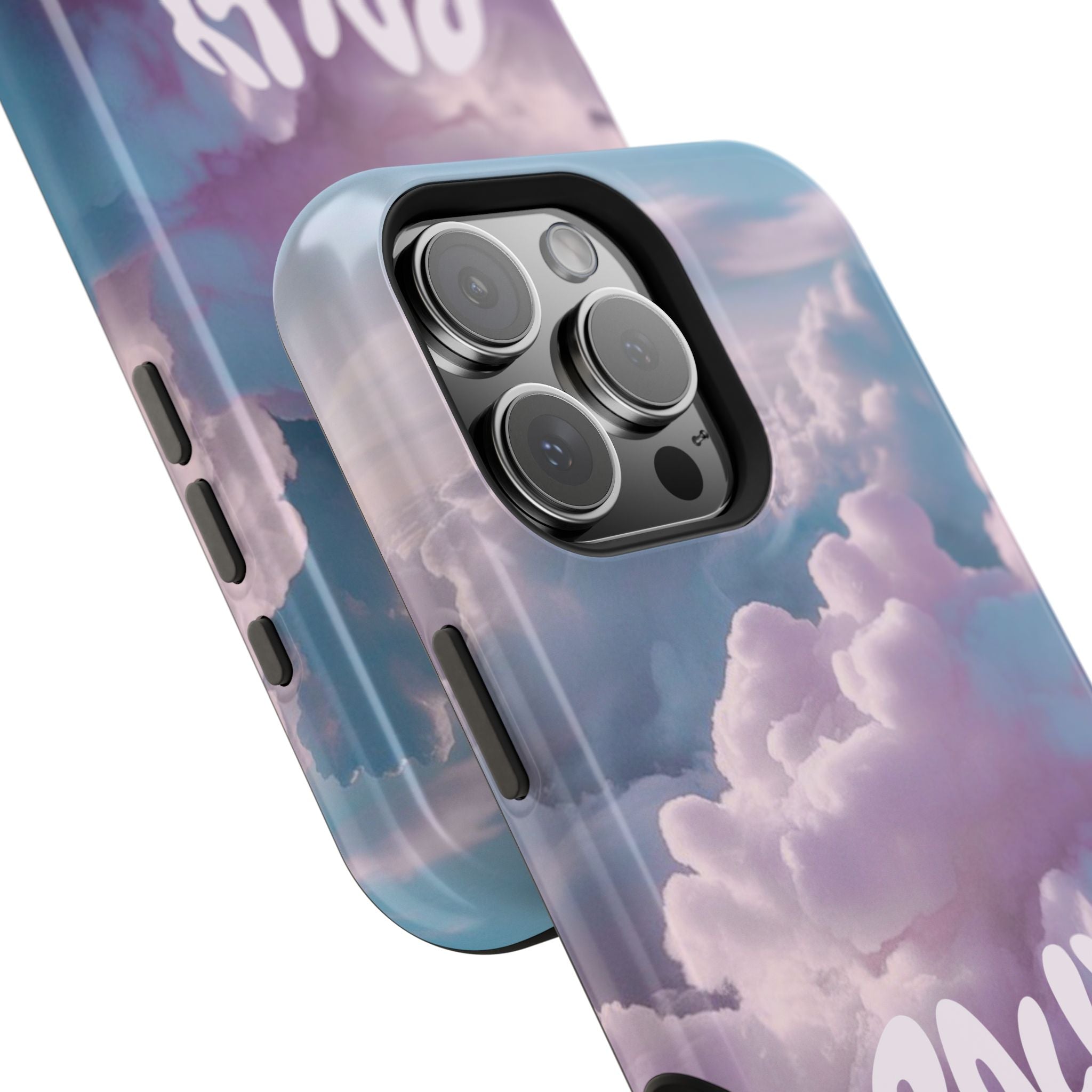 Impact-Resistant Phone Case — "Rally & Love" Clouds/Love in the Air