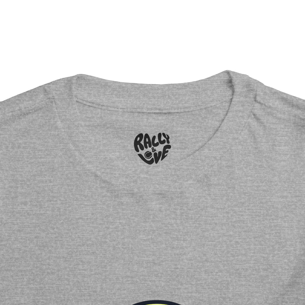 Boy Toddler's Junior Tee - My Happy Place Cute Tennis Ball Smiley Face T-Shirt