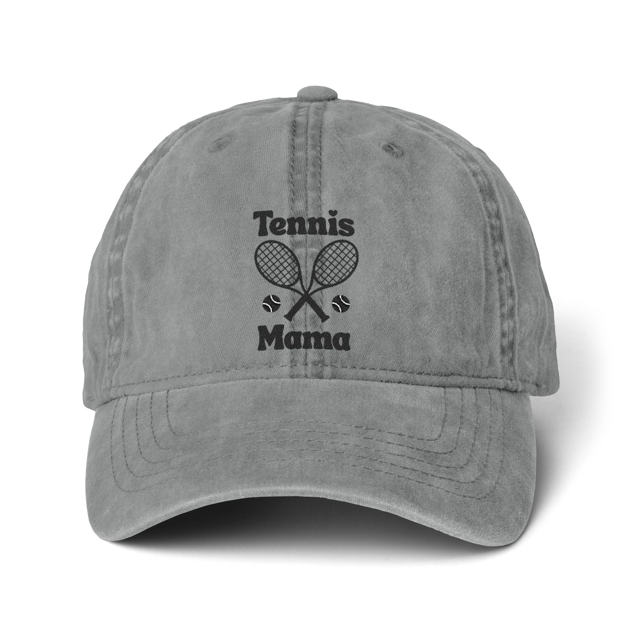 Women's Pigment-Dyed Cap with Fashion Undervisor - Black, Embroidered