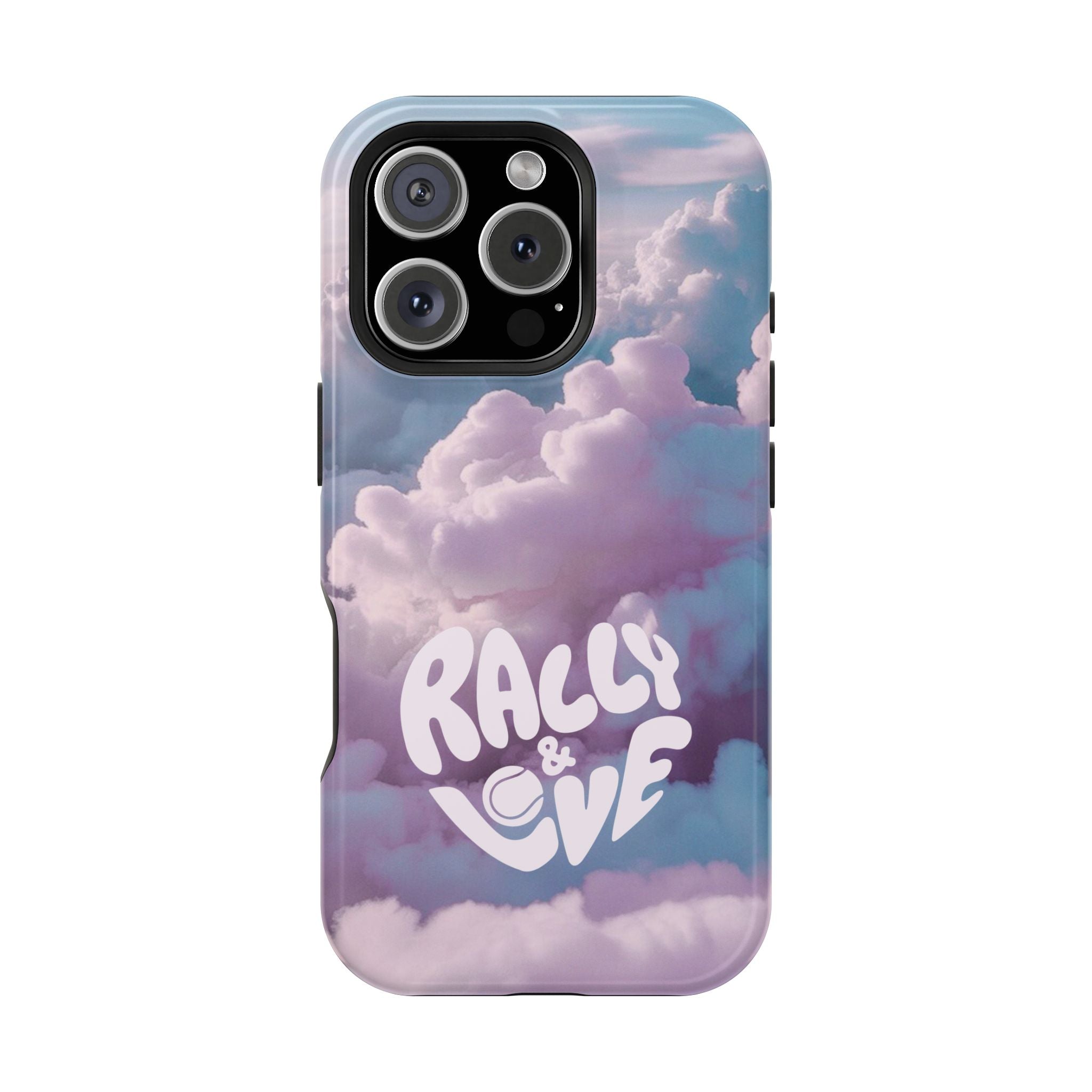 Impact-Resistant Phone Case — "Rally & Love" Clouds/Love in the Air