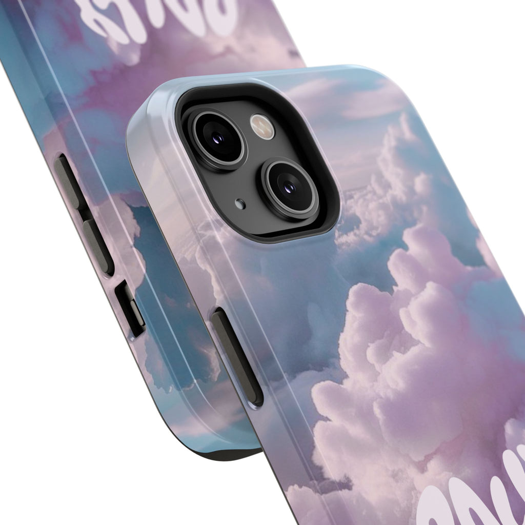 Impact-Resistant Phone Case — "Rally & Love" Clouds/Love in the Air