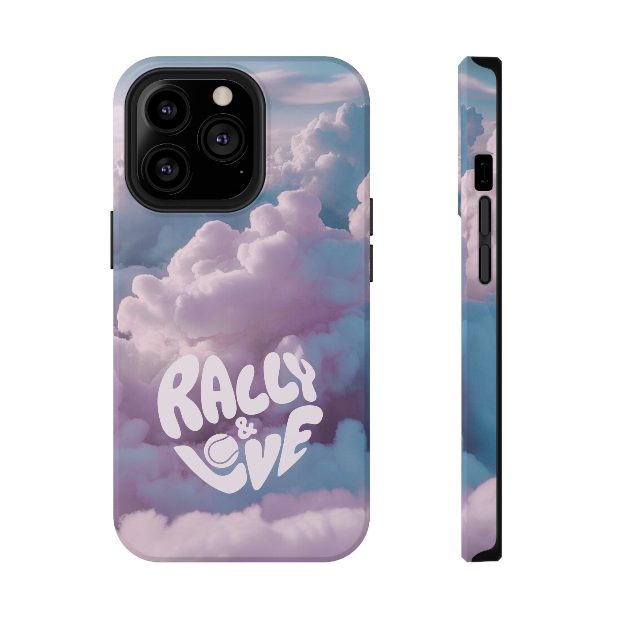 Impact-Resistant Phone Case — "Rally & Love" Clouds/Love in the Air