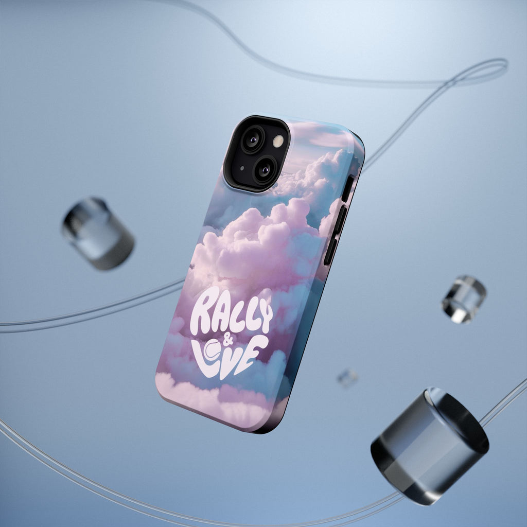 Impact-Resistant Phone Case — "Rally & Love" Clouds/Love in the Air