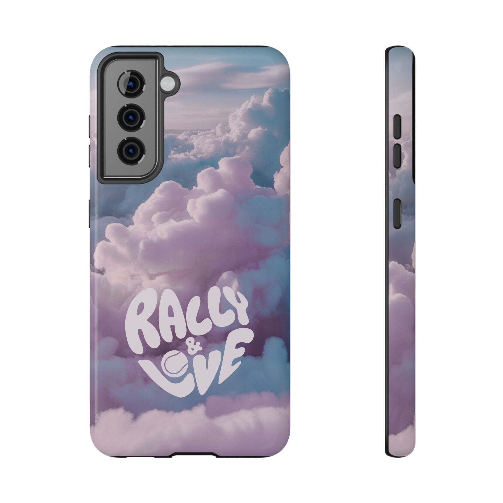 Impact-Resistant Phone Case — "Rally & Love" Clouds/Love in the Air