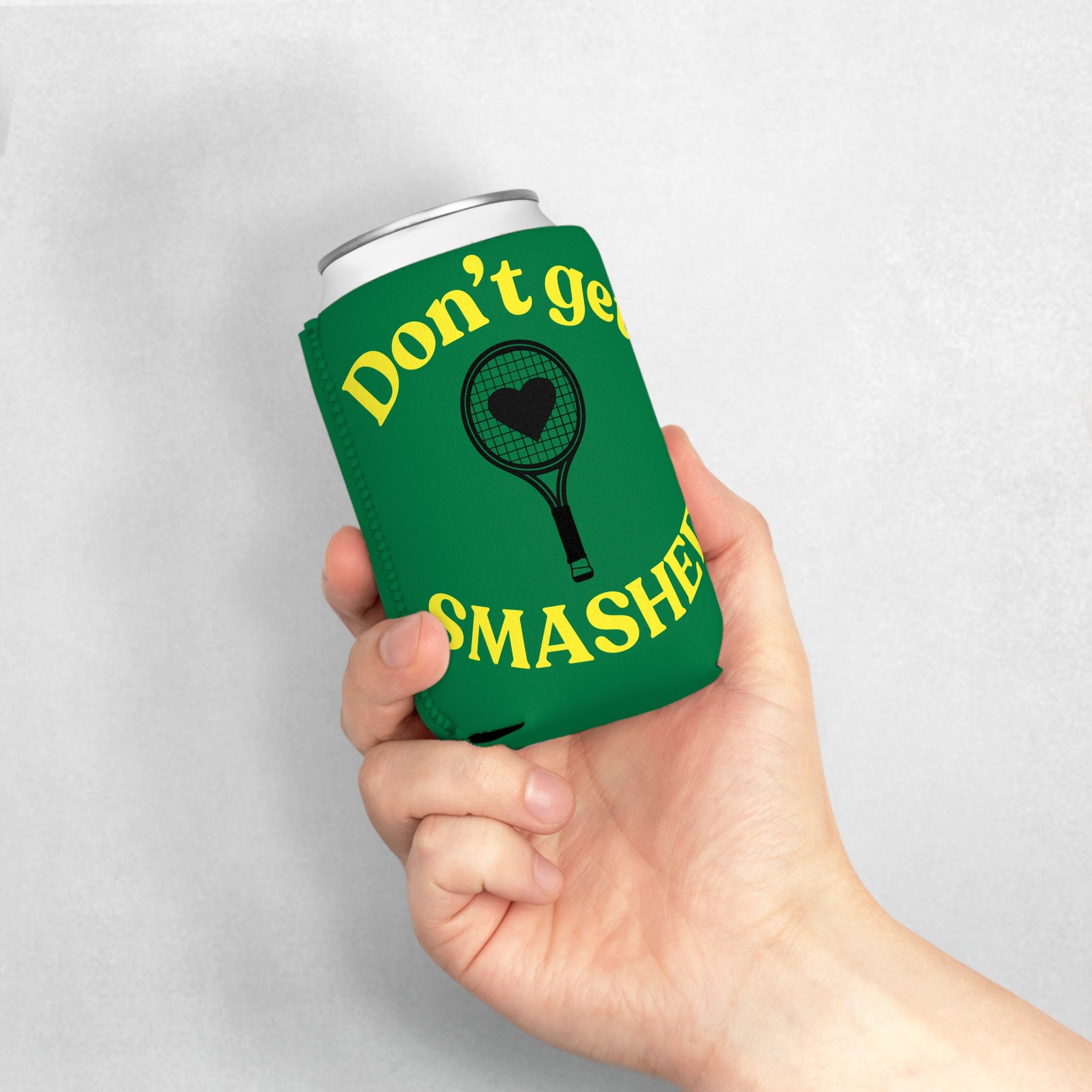 Can Cooler Sleeve - Green/yellow, Don't get smashed