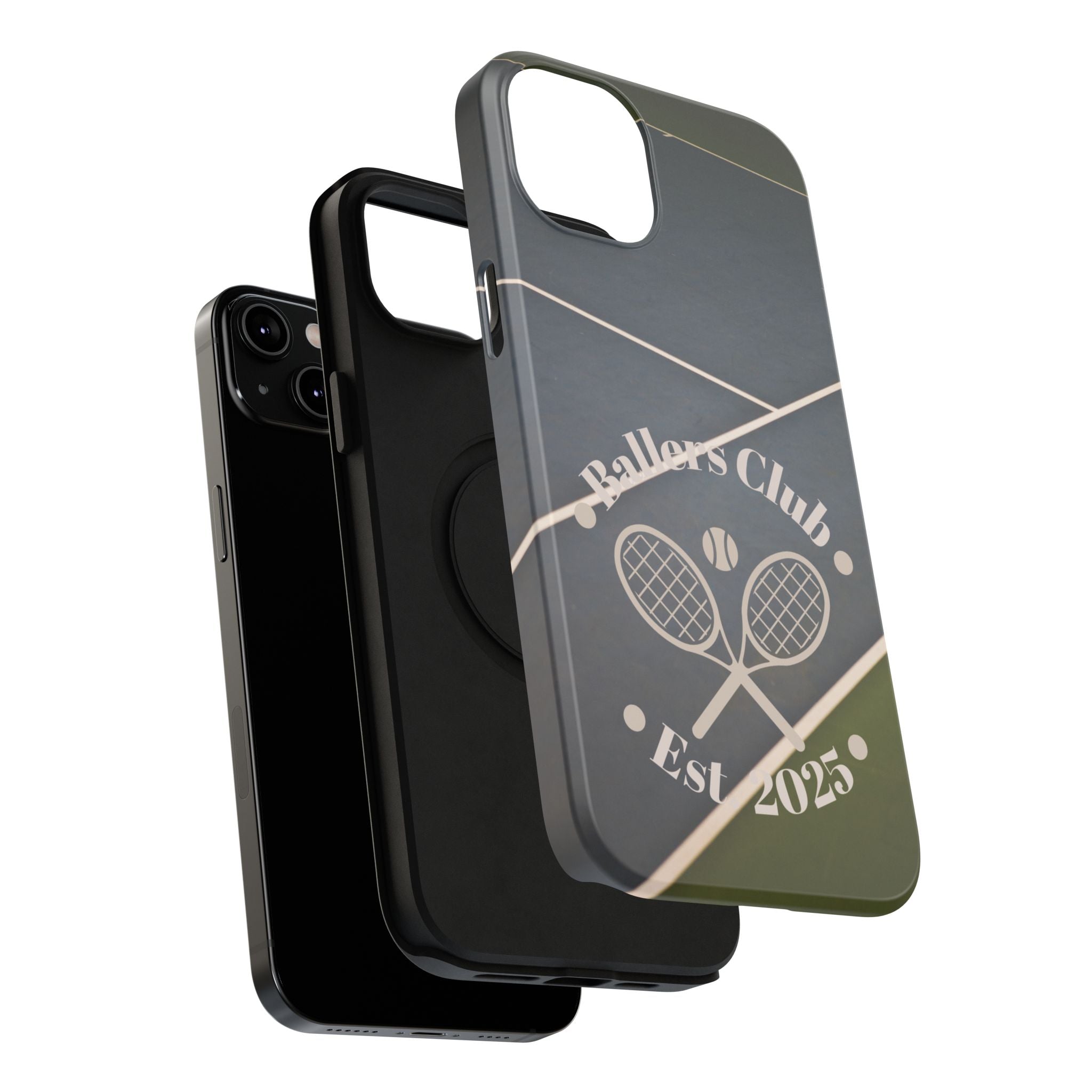 Tennis Impact-Resistant Phone Case — 'Ballers Club Est. 2025' Protective Cover