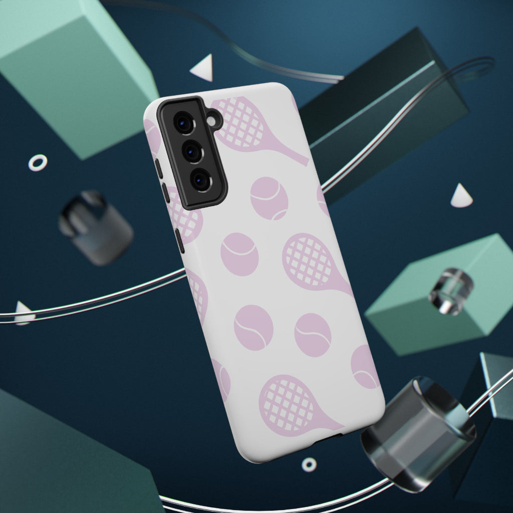Tennis Impact-Resistant Phone Case — Pink Rackets & Balls