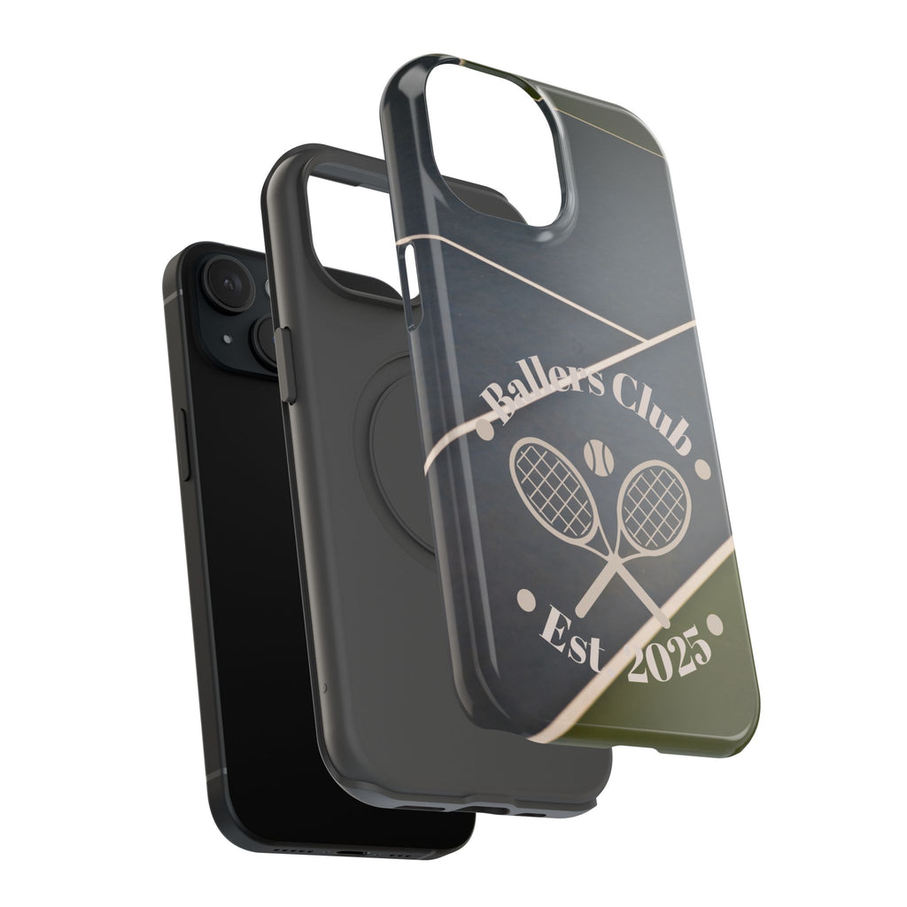 Tennis Impact-Resistant Phone Case — 'Ballers Club Est. 2025' Protective Cover