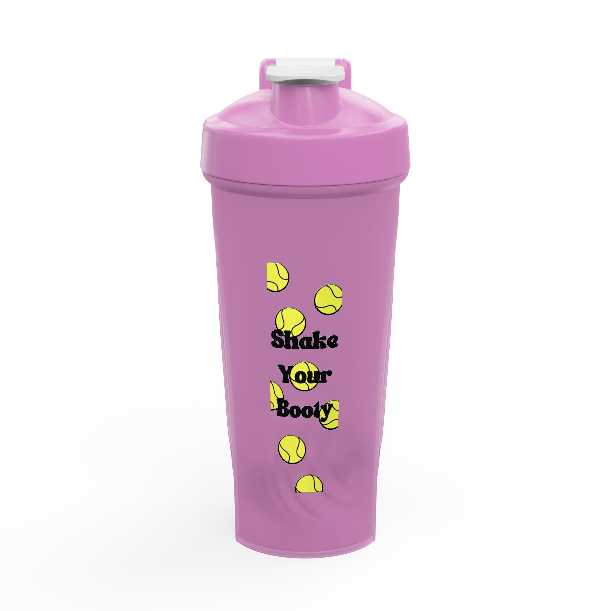 Protein Shaker - Tennis Ball "Shake your booty" Design