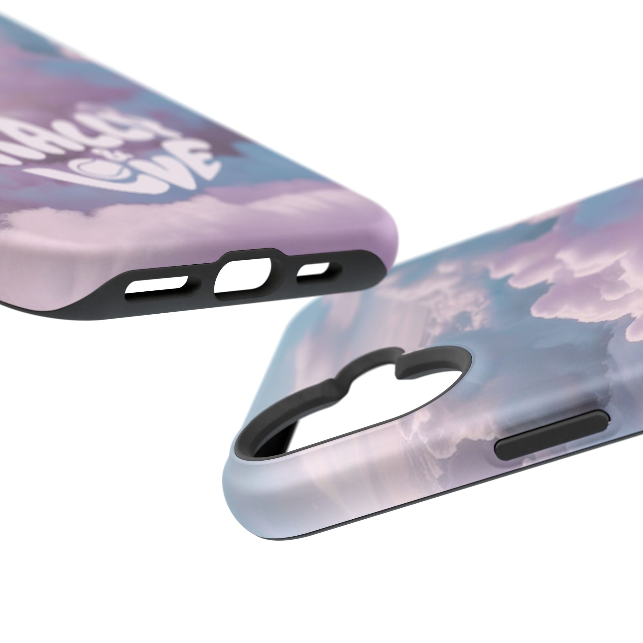 Impact-Resistant Phone Case — "Rally & Love" Clouds/Love in the Air