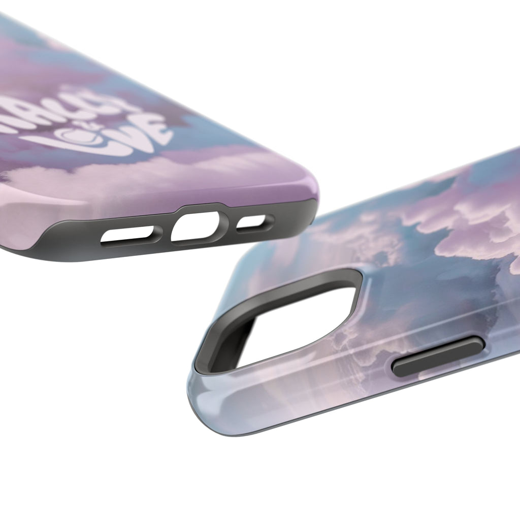 Impact-Resistant Phone Case — "Rally & Love" Clouds/Love in the Air