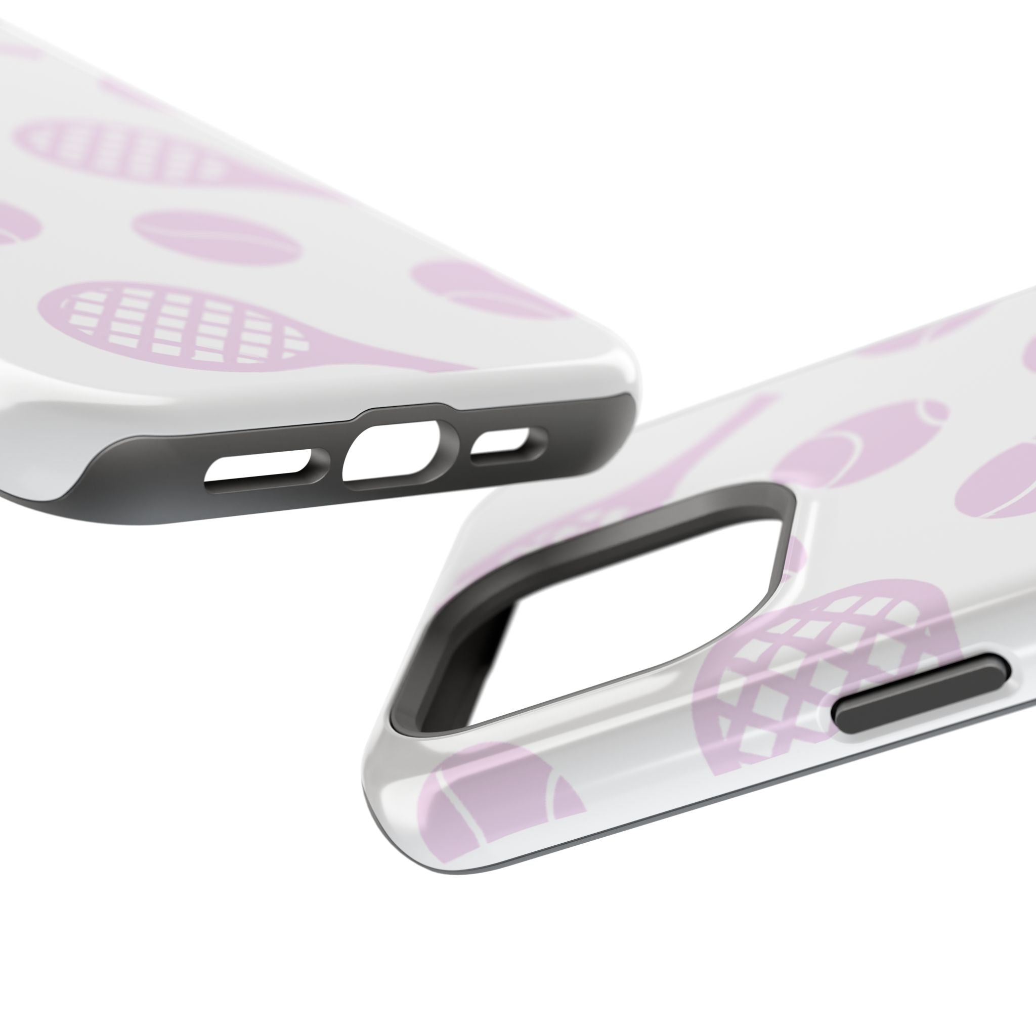 Tennis Impact-Resistant Phone Case — Pink Rackets & Balls