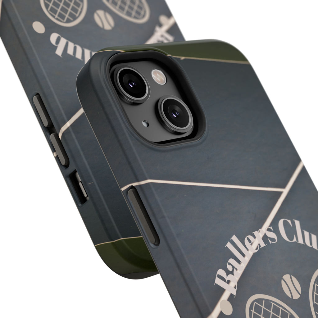 Tennis Impact-Resistant Phone Case — 'Ballers Club Est. 2025' Protective Cover